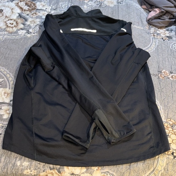 NIKE QUARTER ZIP GREY/ORANGE SWEATER - Picture 6 of 7